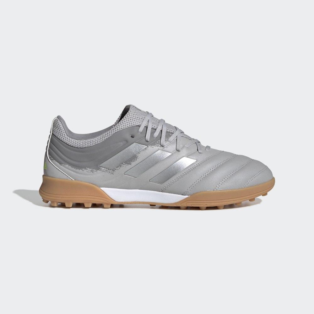 Ghete Fotbal Adidas Copa 20.3 Turf Barbati Romania - Gri/Argintii Metal/Galbeni EF8340